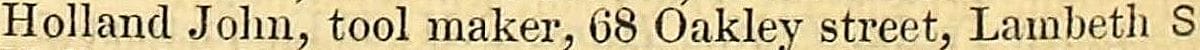 John.Holland.68.Oakley.1861.London.PO,Dir