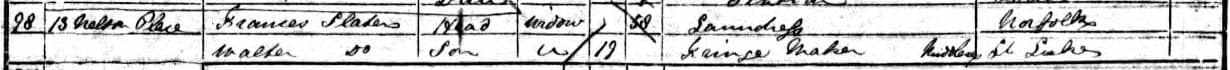 Frances.Slater.13.Nelson.Pl.1851.UK.census