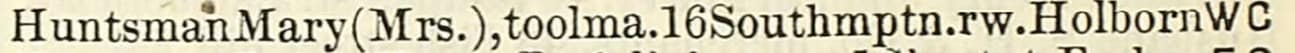 Mary.Huntsman.16.Southampton.Row.Holborn.1876.London.Dir - Copy