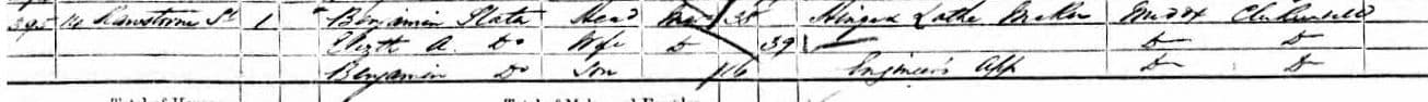 Benj.Slater.1861.UK.census.14.Ramstone.St.Clerkenwell