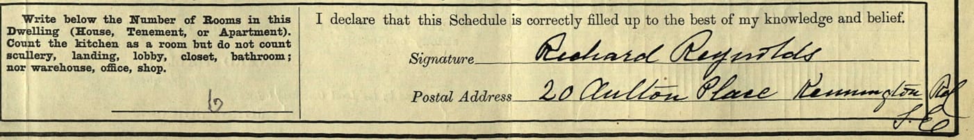 Richard.Reynolds.1911.UK.Census.2