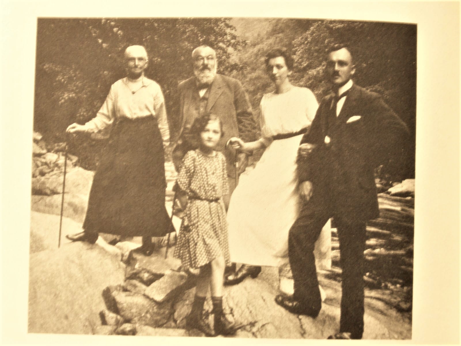 Alfred and Anna Dolge hiking in the AHrz Mountins, 1921