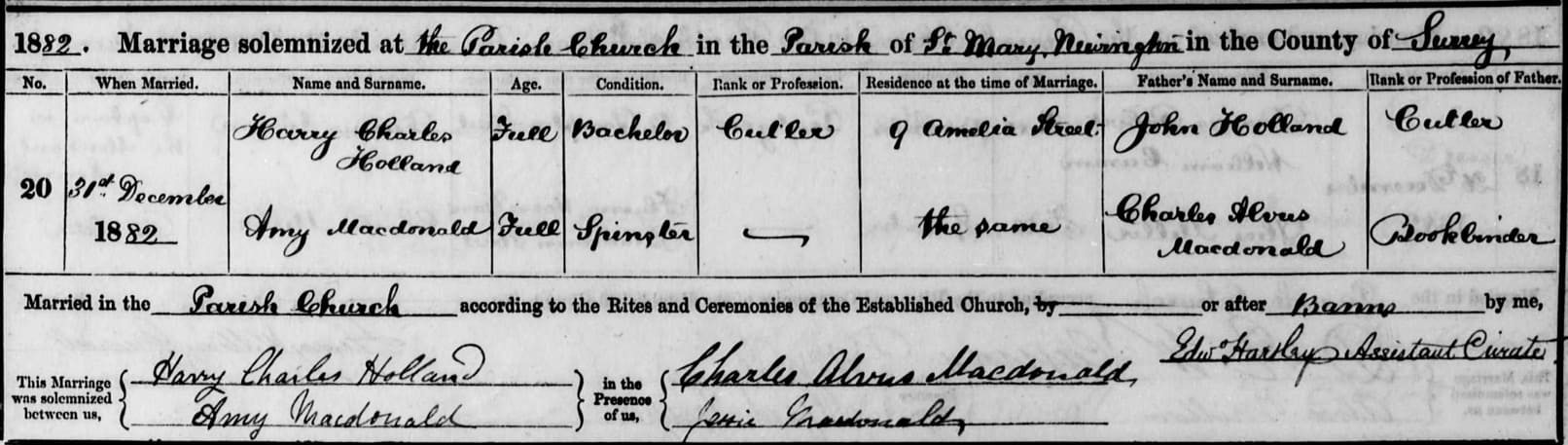 Harry.C.Holland.M.Amy.McDonald.1882.Southwark