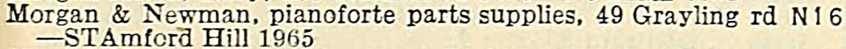 Morgan.Newman.Piano.Supplies.London.PO.Dir.1944