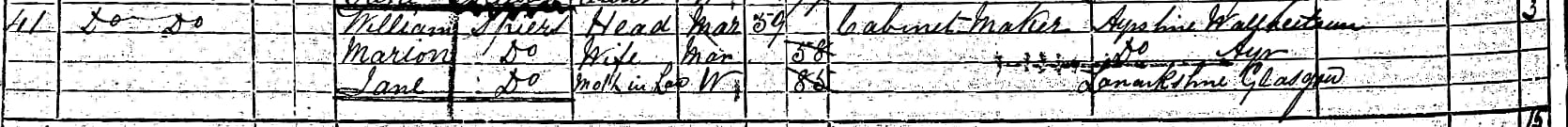 William.Spiers.1871.UK.Census