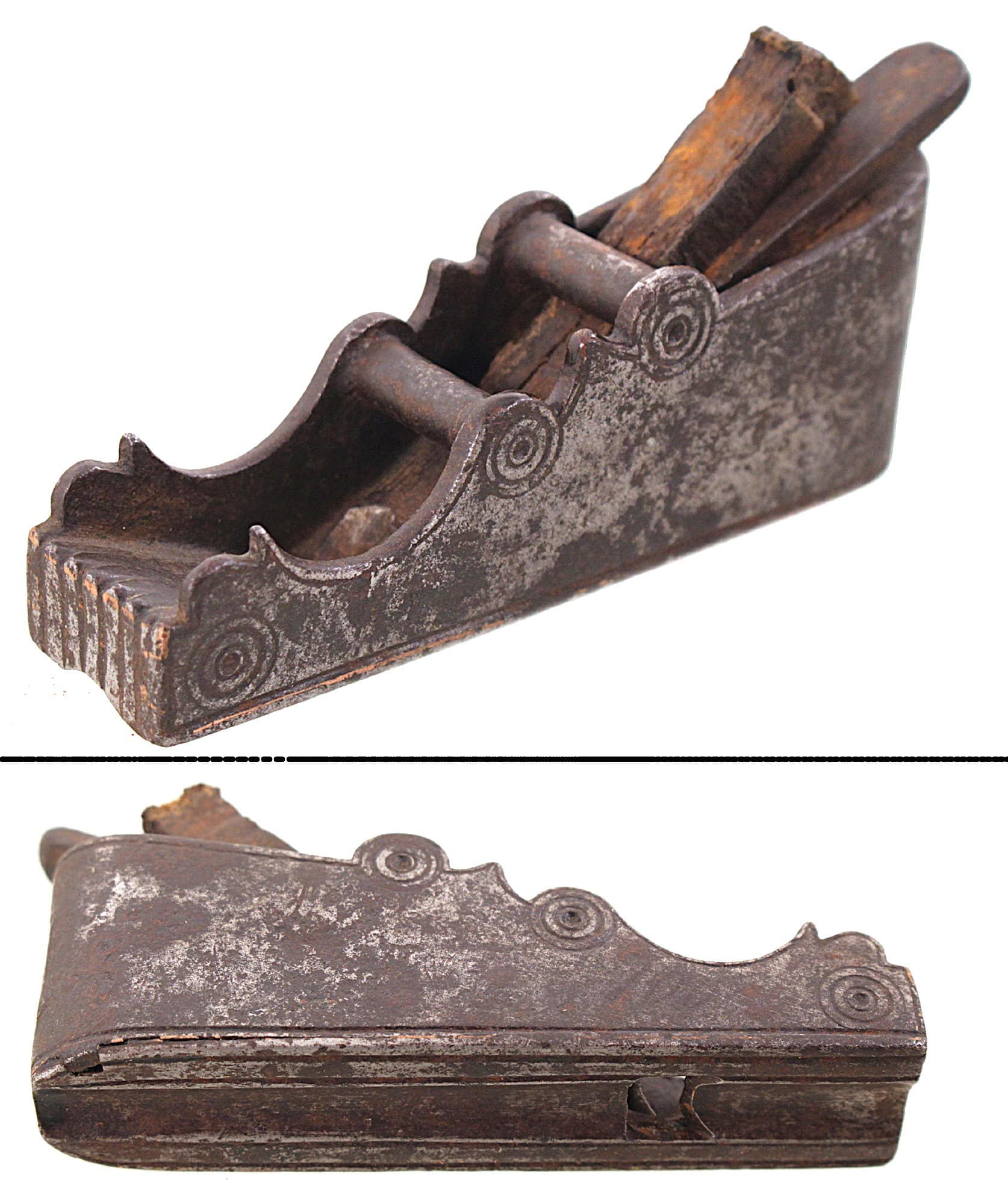 Unmarked. Likely 17th C. Mus. Instr. Mkrs. Plane