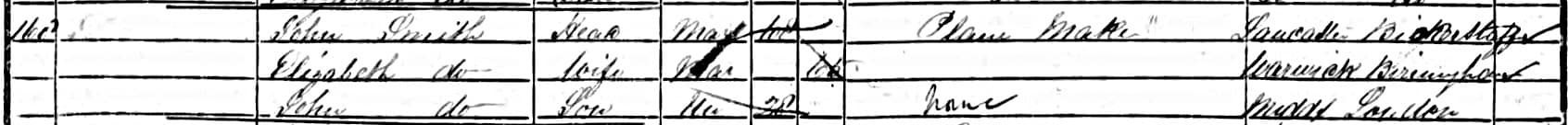 John.Smith.Planemaker.Kensington.1851.UK.Census