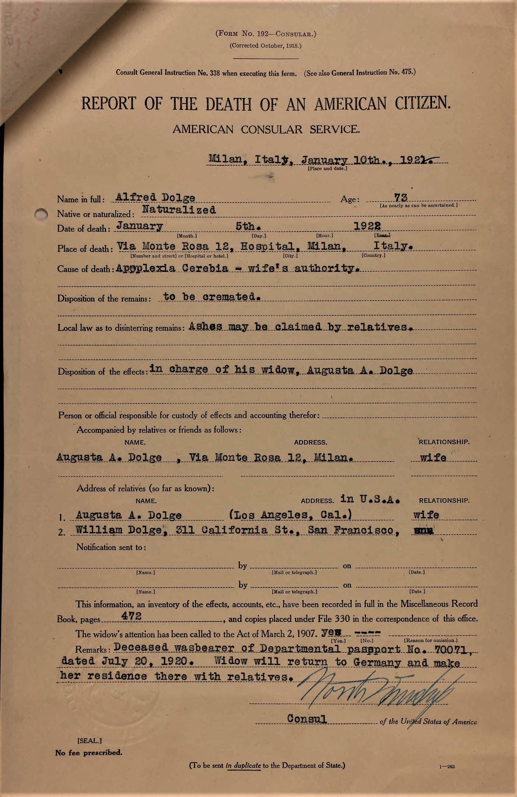 Alfred.Dolge.Death.Ancestry