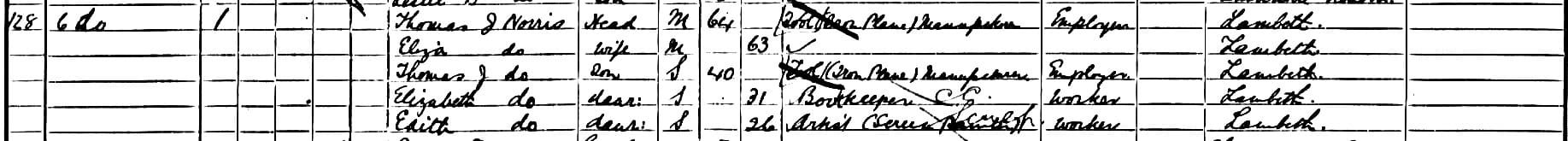 Thomas.Norris.II.1901.UK.Census