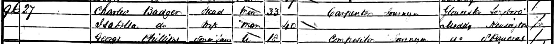 Charles.Badger.1851.UK.Census