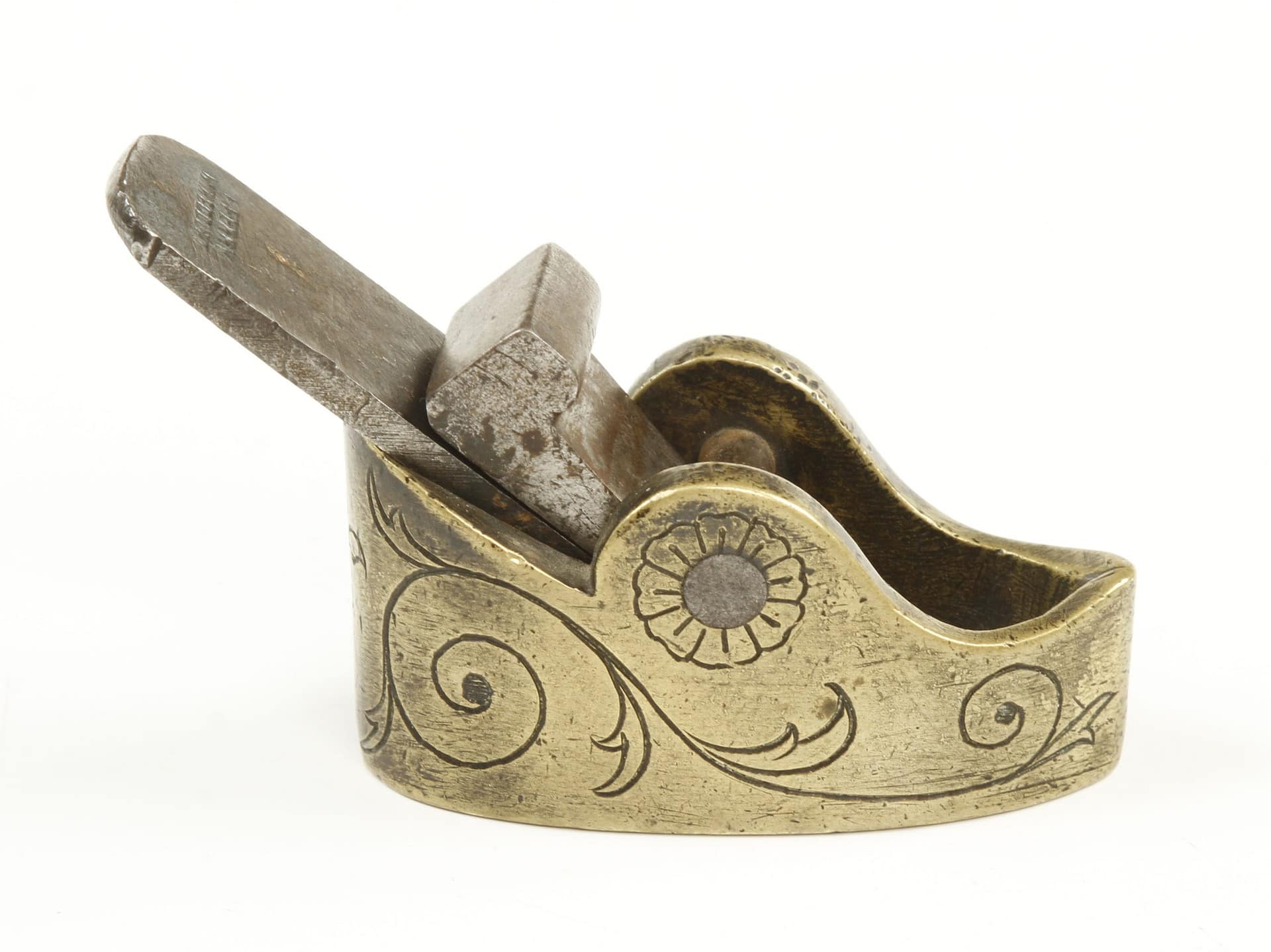 Engraved.Gunmetal.Violin.Plane.Janet.Wells.D.Stanley.Auctions.Apr.2019