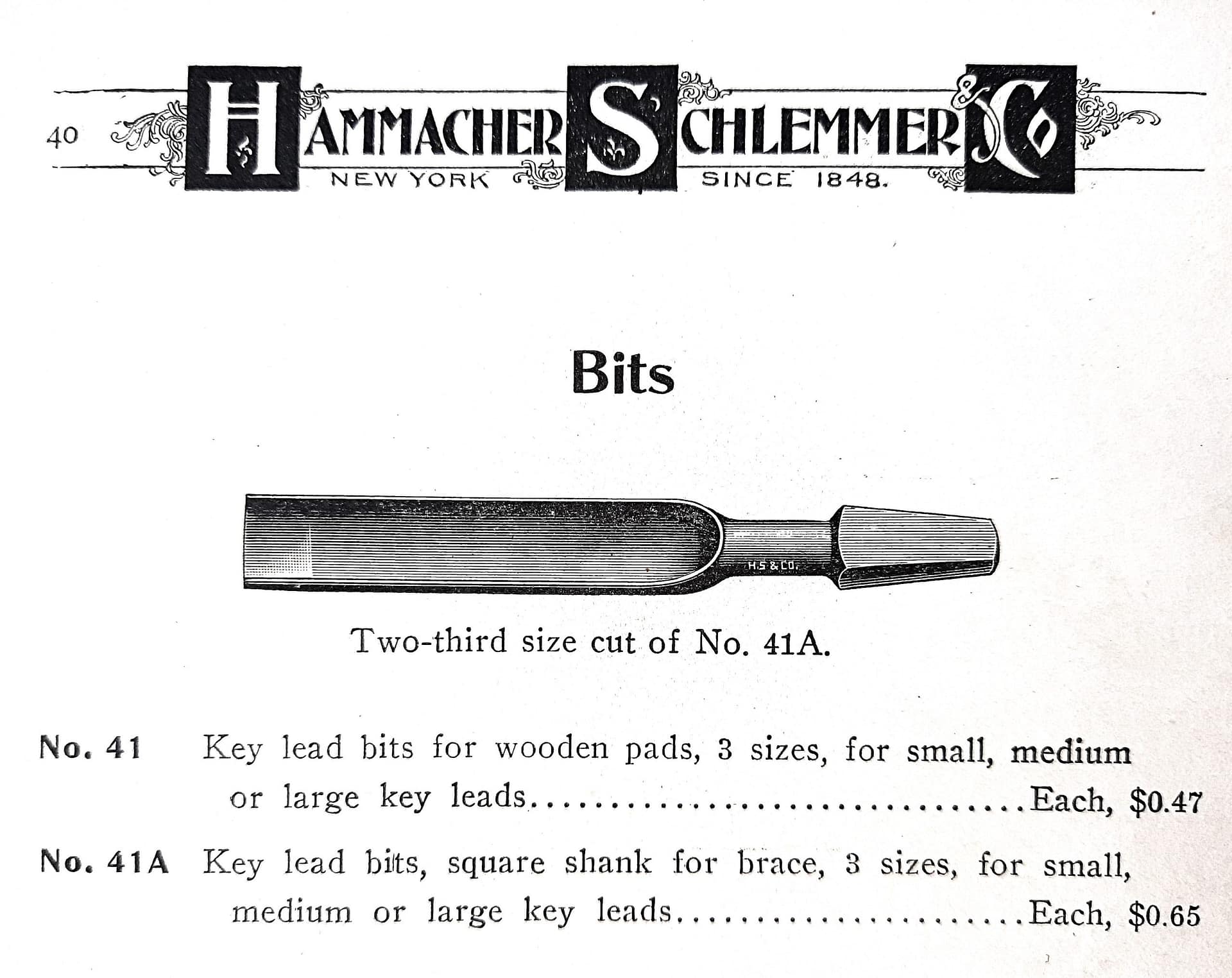 Key.Lead.Bit.HS.1914