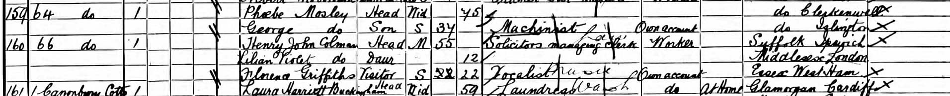 George.Mosley.Machinist.64.Canonbury.Rd.Enfield!901.UK.Census