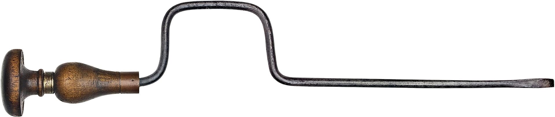 vintage organ builders brace screwdriver isolated on white