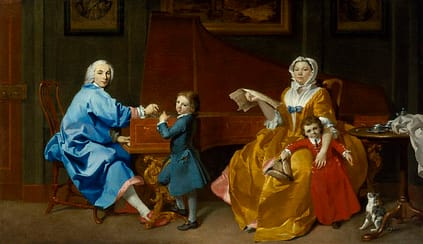 NPG 5776,The Shudi Family Group,by Marcus Tuscher