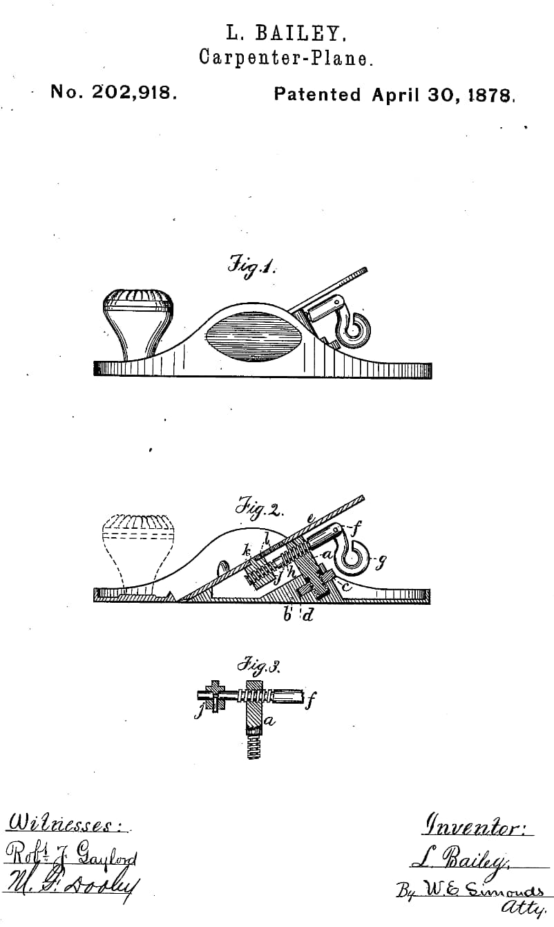 Bailey.Pat.Apr.30.1878.Plane.Adjustment