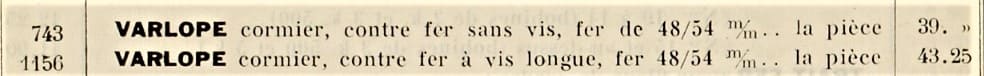 Large.Plane.Pinet.1914 Price.List